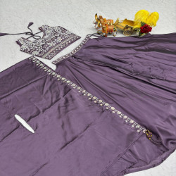Premium Embroidered Rangoli Silk Wedding Lehenga Choli Set with Shrug Dupatta